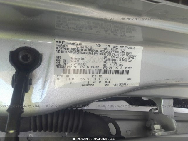 Photo 8 VIN: 1FAHP3F21CL287625 - FORD FOCUS 