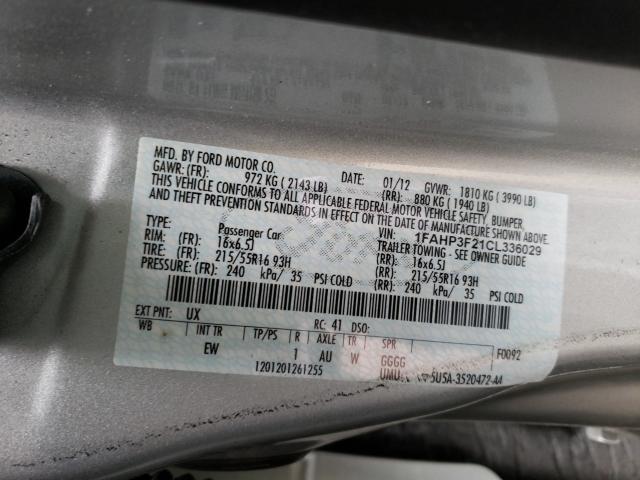 Photo 9 VIN: 1FAHP3F21CL336029 - FORD FOCUS SE 