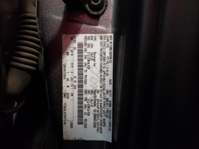 Photo 12 VIN: 1FAHP3F22CL151763 - FORD FOCUS SE 