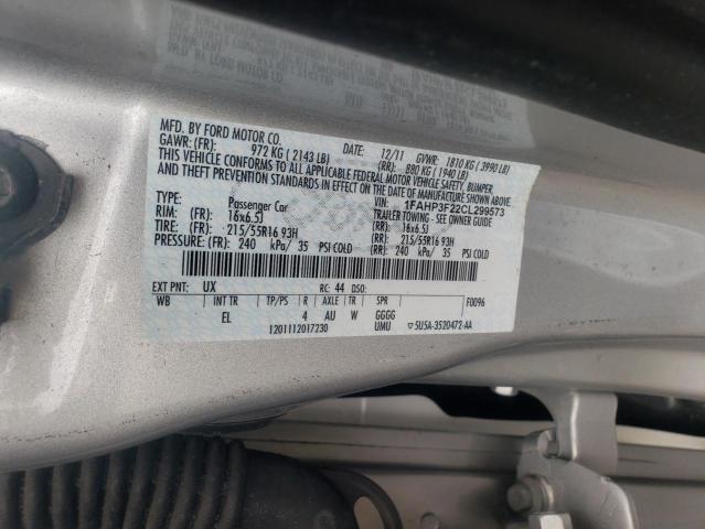 Photo 9 VIN: 1FAHP3F22CL299573 - FORD FOCUS SE 