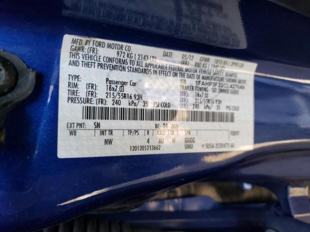 Photo 9 VIN: 1FAHP3F22CL427049 - FORD FOCUS SE 