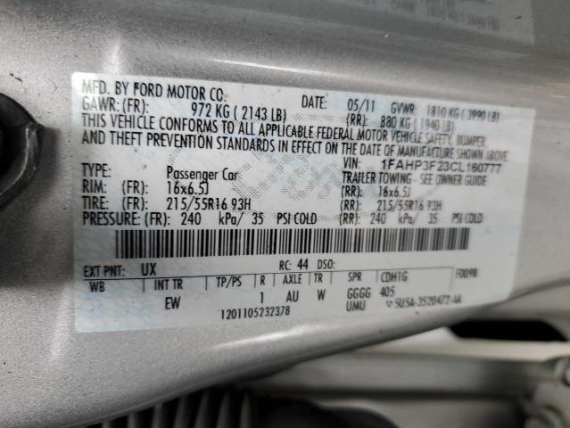 Photo 11 VIN: 1FAHP3F23CL160777 - FORD FOCUS SE 