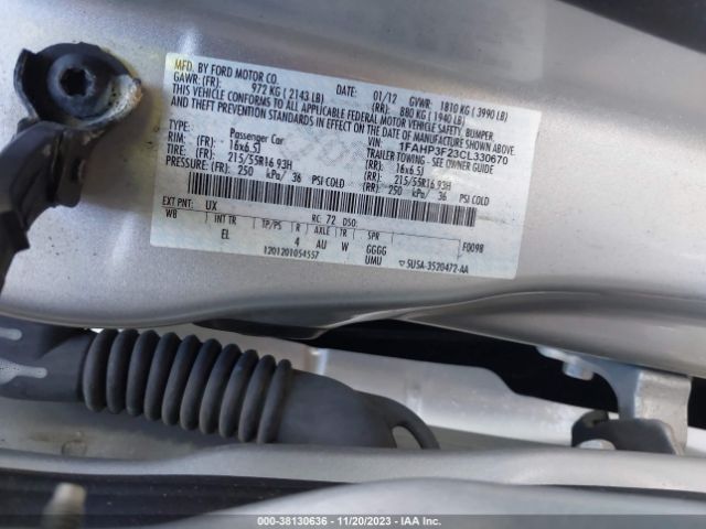 Photo 8 VIN: 1FAHP3F23CL330670 - FORD FOCUS 