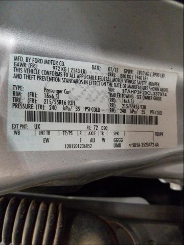 Photo 9 VIN: 1FAHP3F23CL337974 - FORD FOCUS SE 