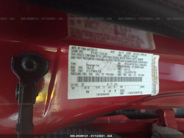 Photo 8 VIN: 1FAHP3F23CL386382 - FORD FOCUS 