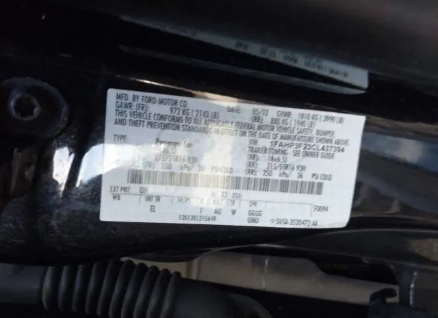 Photo 8 VIN: 1FAHP3F23CL437394 - FORD FOCUS 