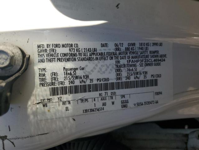 Photo 11 VIN: 1FAHP3F23CL469424 - FORD FOCUS 