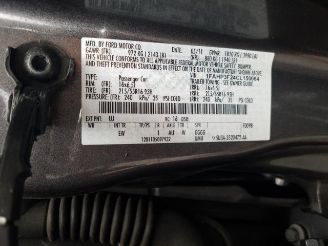 Photo 9 VIN: 1FAHP3F24CL150064 - FORD FOCUS SE 