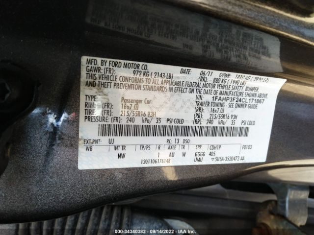 Photo 8 VIN: 1FAHP3F24CL171867 - FORD FOCUS 