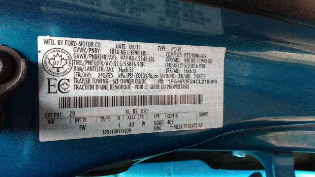 Photo 8 VIN: 1FAHP3F24CL218069 - FORD FOCUS SE 