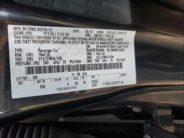 Photo 9 VIN: 1FAHP3F24CL447299 - FORD FOCUS SE 