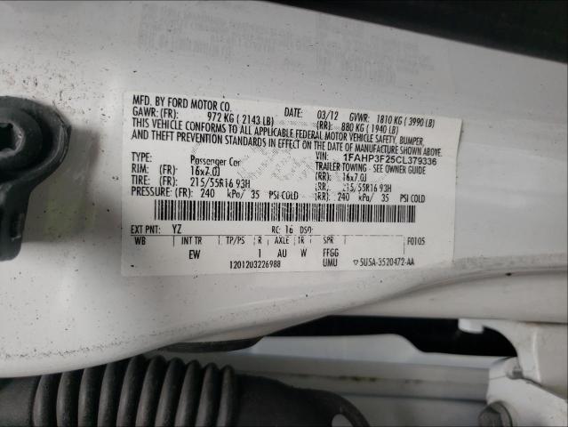 Photo 9 VIN: 1FAHP3F25CL379336 - FORD FOCUS SE 