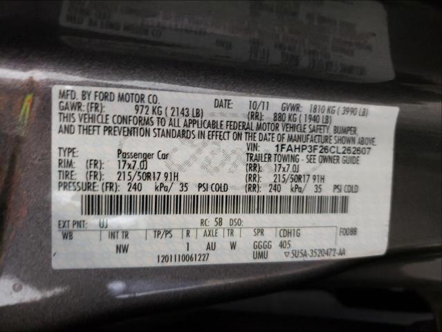 Photo 9 VIN: 1FAHP3F26CL262607 - FORD FOCUS SE 