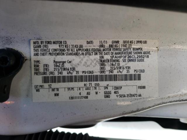 Photo 9 VIN: 1FAHP3F26CL295218 - FORD FOCUS 