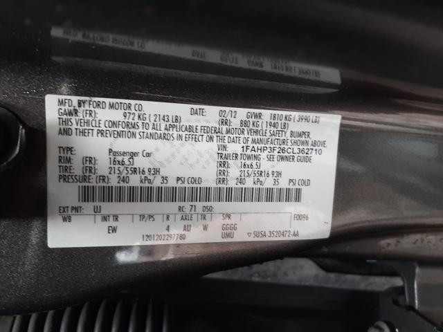 Photo 9 VIN: 1FAHP3F26CL362710 - FORD FOCUS SE 