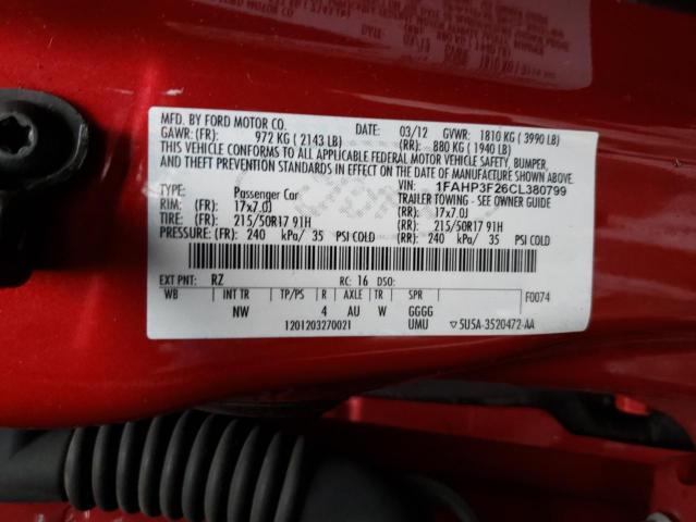 Photo 11 VIN: 1FAHP3F26CL380799 - FORD FOCUS SE 