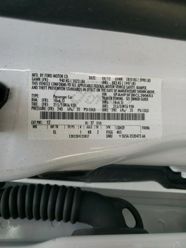 Photo 9 VIN: 1FAHP3F26CL390653 - FORD FOCUS SE 