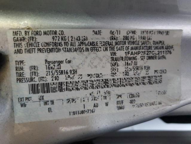 Photo 11 VIN: 1FAHP3F27CL211276 - FORD FOCUS SE 