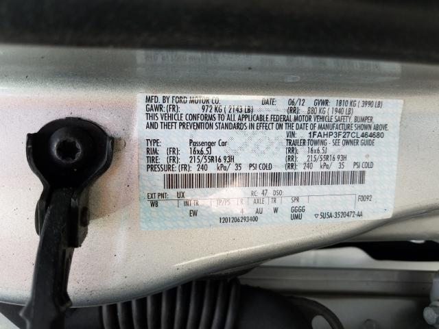 Photo 9 VIN: 1FAHP3F27CL464680 - FORD FOCUS SE 