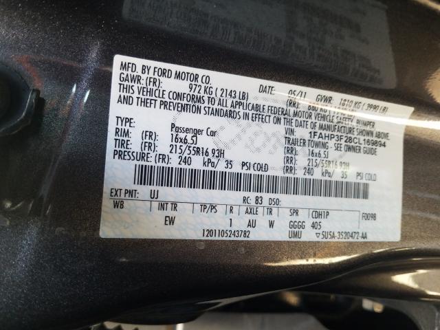 Photo 9 VIN: 1FAHP3F28CL169894 - FORD FOCUS SE 