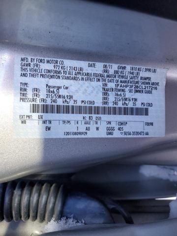 Photo 11 VIN: 1FAHP3F28CL217216 - FORD FOCUS 