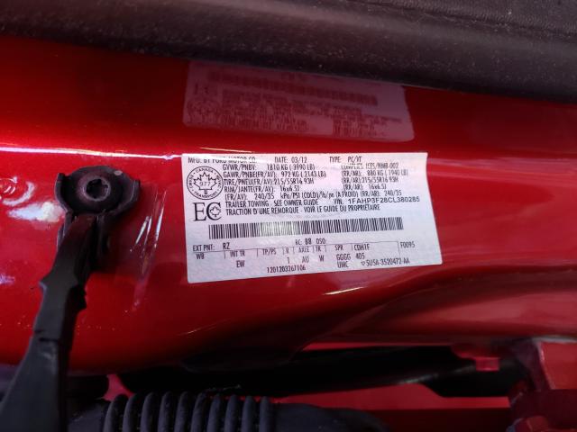 Photo 9 VIN: 1FAHP3F28CL380285 - FORD FOCUS 