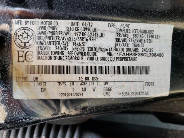 Photo 11 VIN: 1FAHP3F28CL398480 - FORD FOCUS SE 