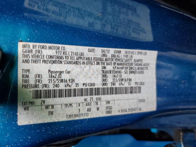 Photo 11 VIN: 1FAHP3F28CL406075 - FORD FOCUS SE 