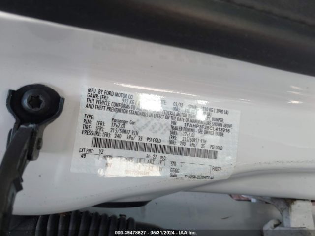 Photo 8 VIN: 1FAHP3F28CL413916 - FORD FOCUS 