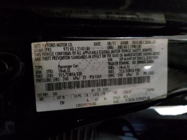 Photo 12 VIN: 1FAHP3F29CL230105 - FORD FOCUS 