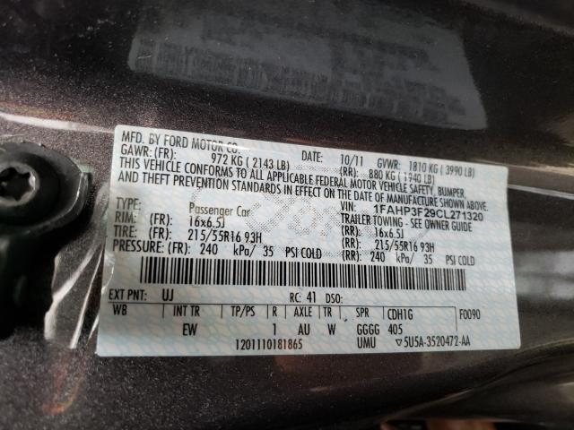 Photo 9 VIN: 1FAHP3F29CL271320 - FORD FOCUS SE 