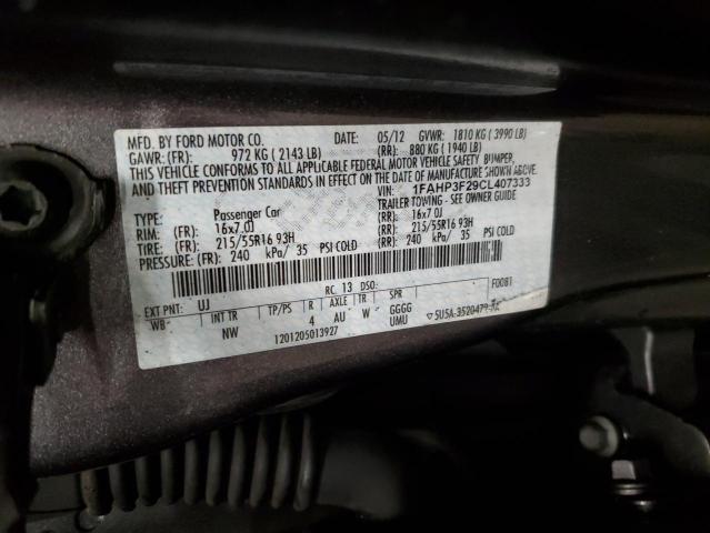 Photo 11 VIN: 1FAHP3F29CL407333 - FORD FOCUS SE 