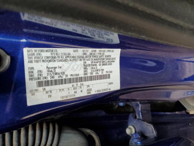 Photo 9 VIN: 1FAHP3F29CL452496 - FORD FOCUS SE 