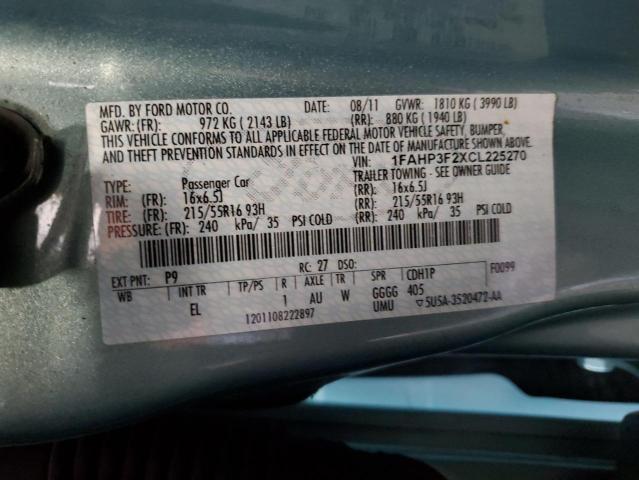 Photo 11 VIN: 1FAHP3F2XCL225270 - FORD FOCUS 