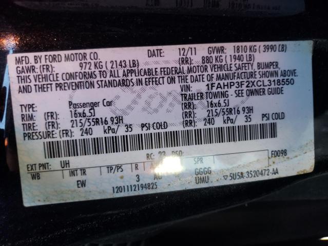 Photo 9 VIN: 1FAHP3F2XCL318550 - FORD FOCUS SE 