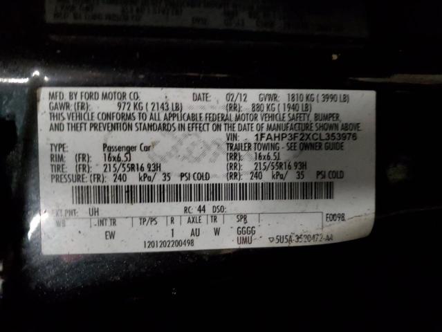 Photo 11 VIN: 1FAHP3F2XCL353976 - FORD FOCUS 