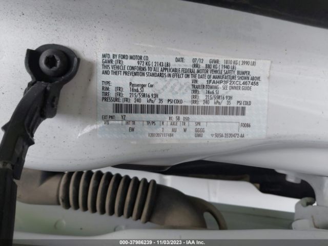 Photo 8 VIN: 1FAHP3F2XCL467458 - FORD FOCUS 