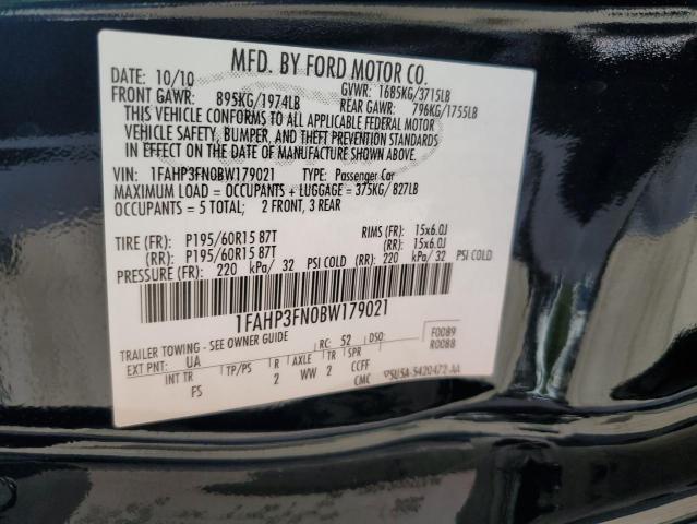 Photo 9 VIN: 1FAHP3FN0BW179021 - FORD FOCUS SE 