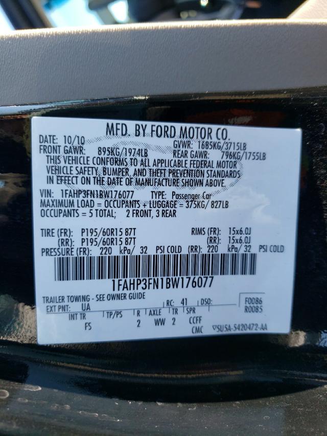 Photo 9 VIN: 1FAHP3FN1BW176077 - FORD FOCUS SE 