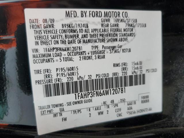 Photo 11 VIN: 1FAHP3FN6AW120781 - FORD FOCUS SE 