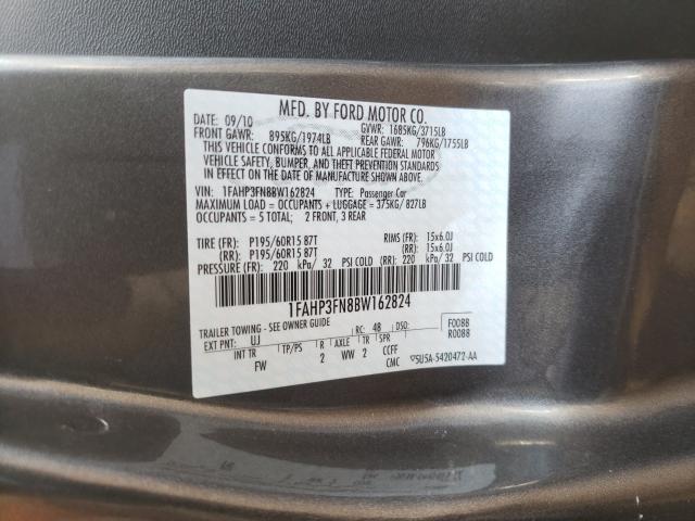 Photo 9 VIN: 1FAHP3FN8BW162824 - FORD FOCUS SE 