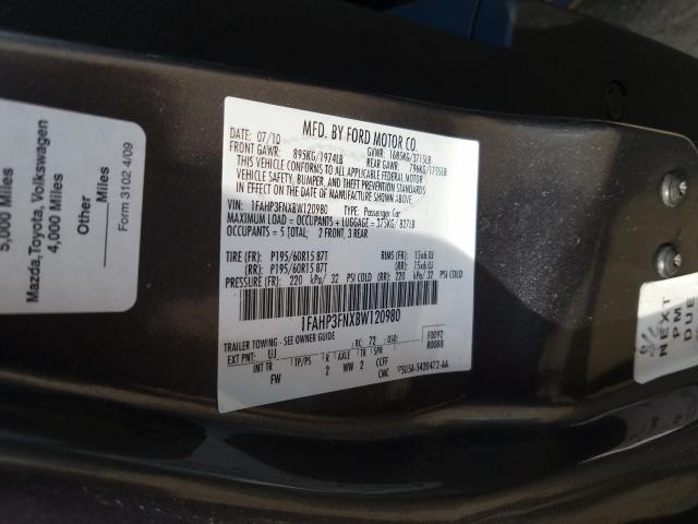 Photo 9 VIN: 1FAHP3FNXBW120980 - FORD FOCUS SE 