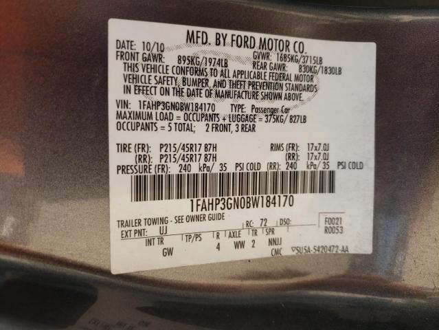 Photo 11 VIN: 1FAHP3GN0BW184170 - FORD FOCUS SES 