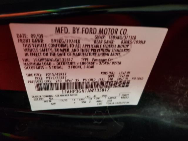 Photo 9 VIN: 1FAHP3GN1AW135817 - FORD FOCUS SES 