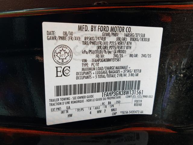 Photo 9 VIN: 1FAHP3GN3BW131561 - FORD FOCUS SES 