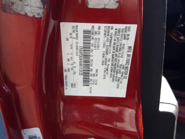 Photo 9 VIN: 1FAHP3GN4AW115125 - FORD FOCUS SES 