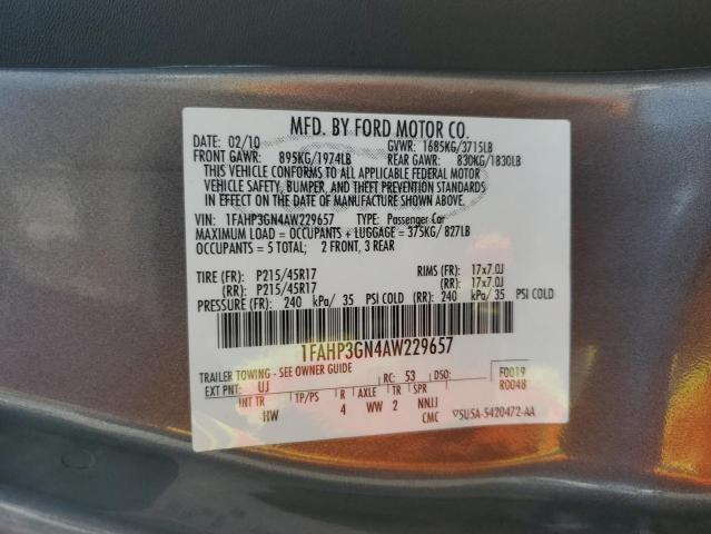 Photo 11 VIN: 1FAHP3GN4AW229657 - FORD FOCUS SES 