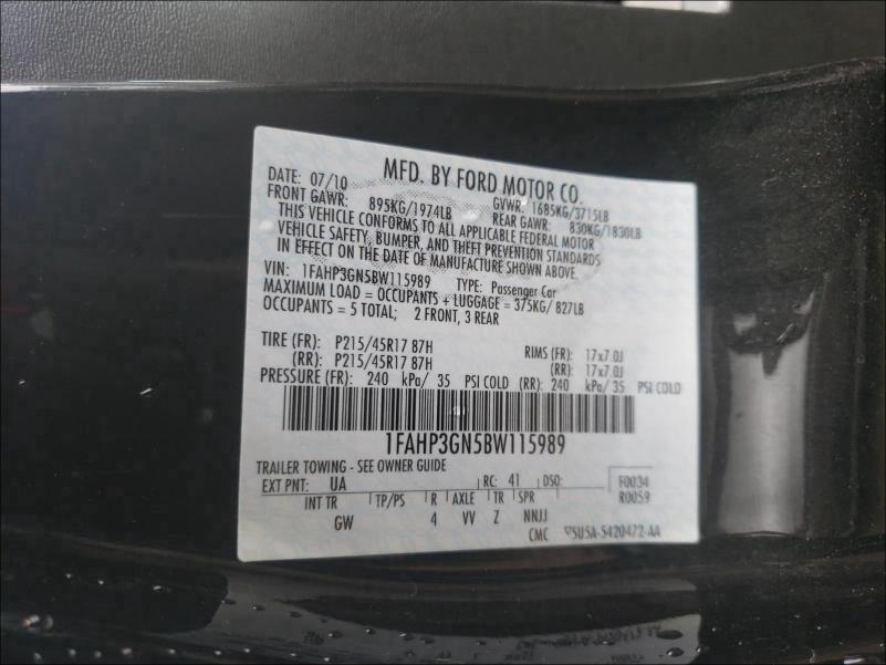 Photo 9 VIN: 1FAHP3GN5BW115989 - FORD FOCUS SES 