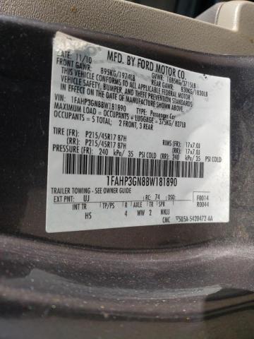 Photo 9 VIN: 1FAHP3GN8BW181890 - FORD FOCUS SES 