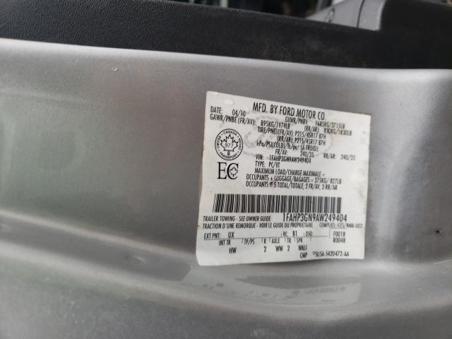 Photo 9 VIN: 1FAHP3GN9AW249404 - FORD FOCUS SES 